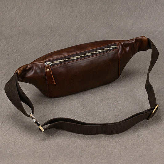Leather Phone Messenger Bag Men's Fashion