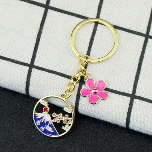 Miyazaki Sakura Mountain Keychain Pendant