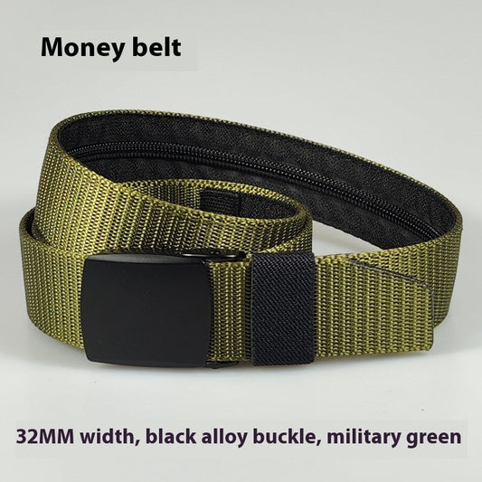 Black Nylon Women's Outdoor Security Belt
