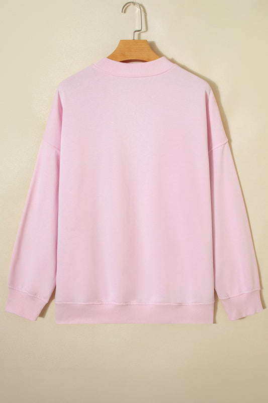Sweetheart Patchwork Oversize Sweatshirt