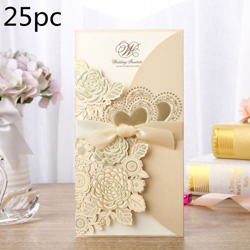 Chinese Style Ribbon Wedding Invitation