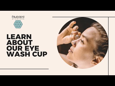 Glass Eye Wash Cup | Ayurvedic Eye Cleansing to Hydrate & Brighten