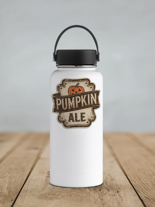 Pumpkin Ale Label Vinyl Sticker