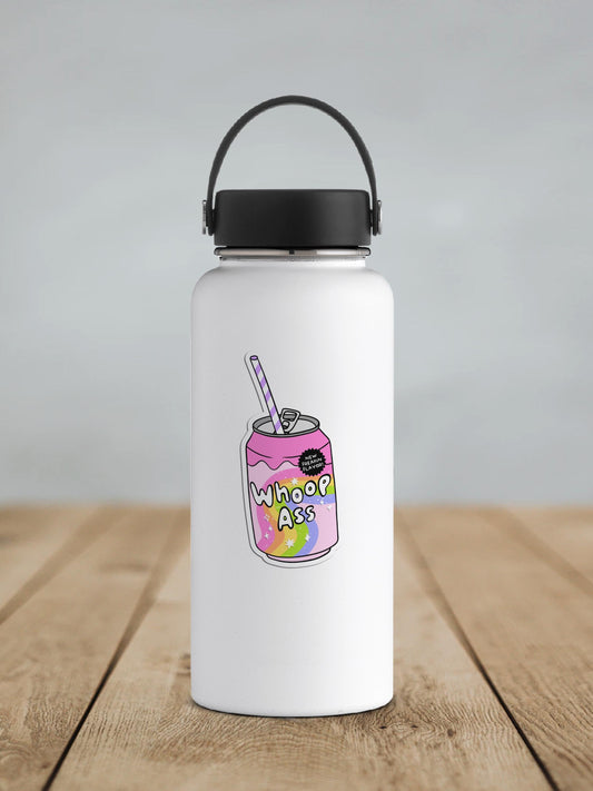 Can of Whoop Ass Vinyl Sticker