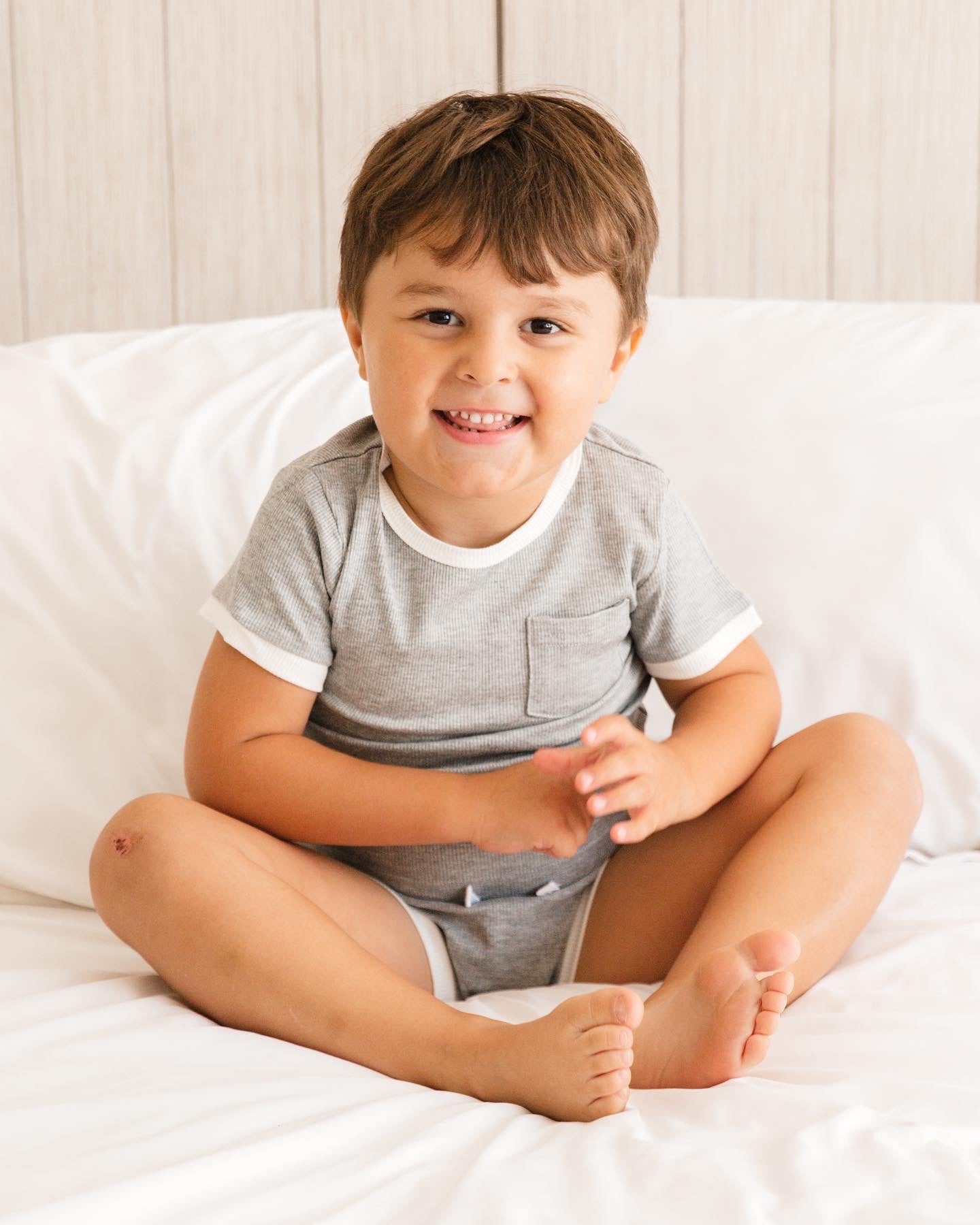 Ribbed Bamboo 2 Piece Shorts Set