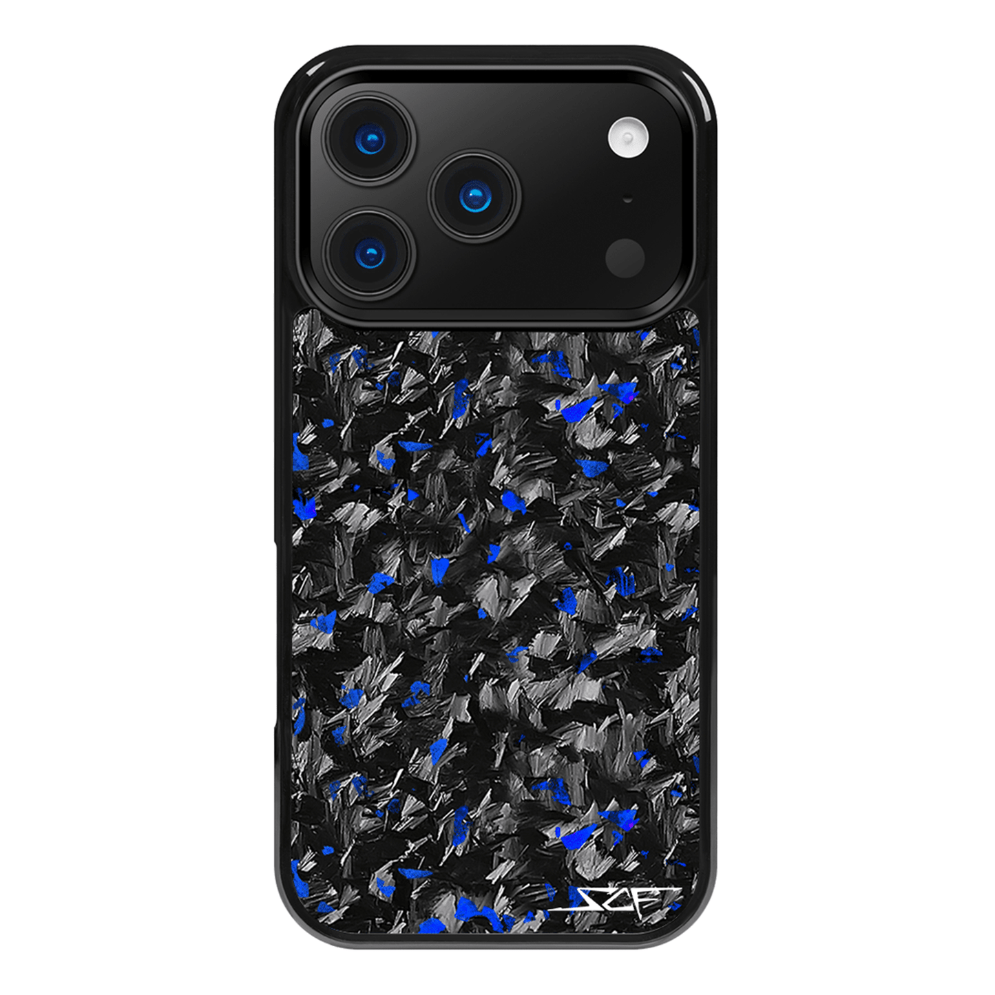 iPhone | Blue Flake Real Forged Carbon Fiber Phone Case | CLASSIC Series