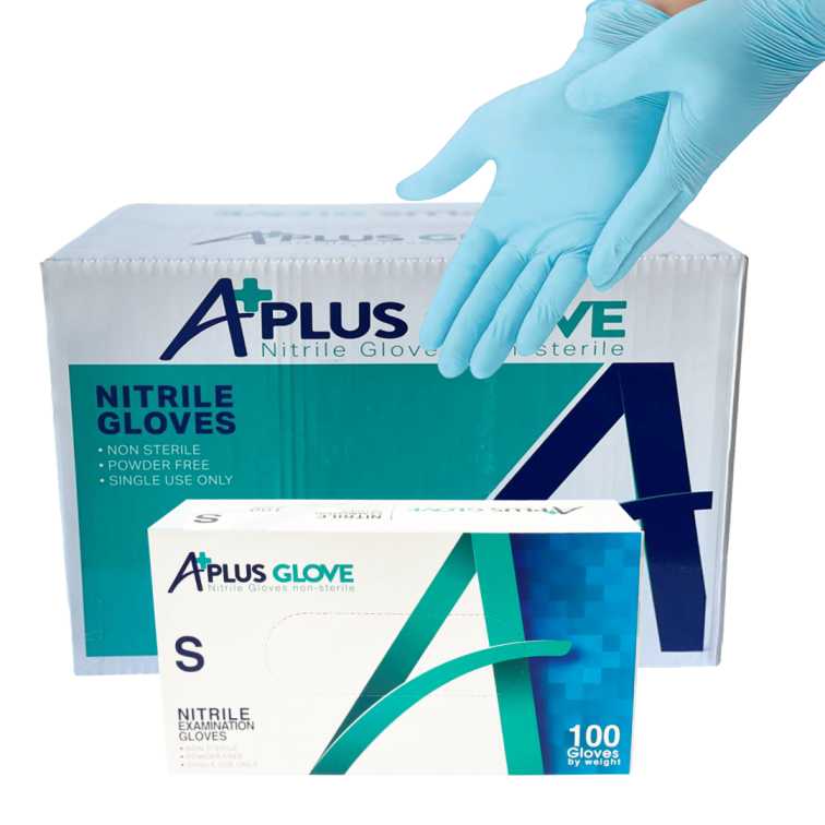 Nitrile Gloves Pallet "A+ Plus" -720 Boxes - 1 Pallet ($4/Box of 100pcs-100% Nitrile Patient Examination Gloves, 4Mil)