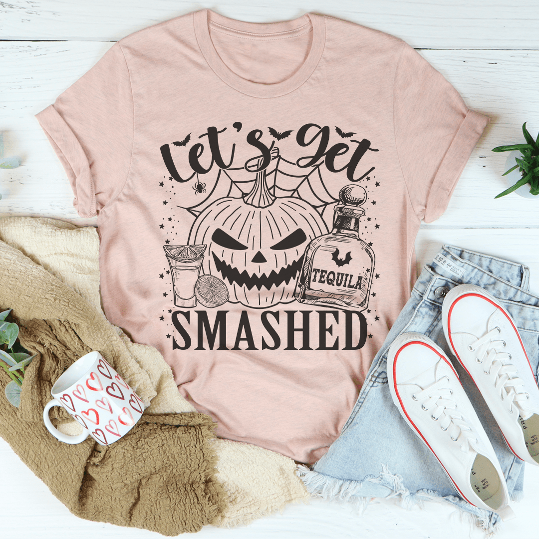 Let's Get Smashed Pumpkin Tee-4