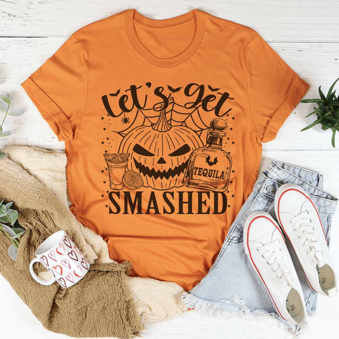 Let's Get Smashed Pumpkin Tee-3