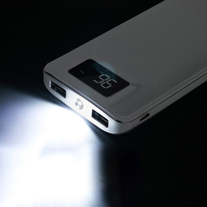 20000mAh External Battery Power Bank Dual USB With LED Flashlight