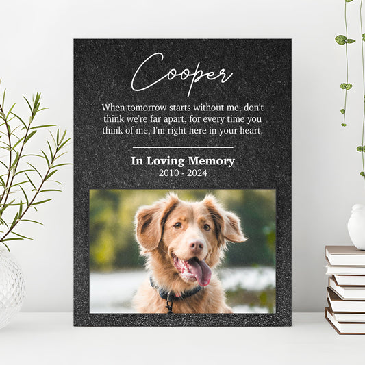 Pet Memorial Portrait Watercolor Sign Here In Your Heart