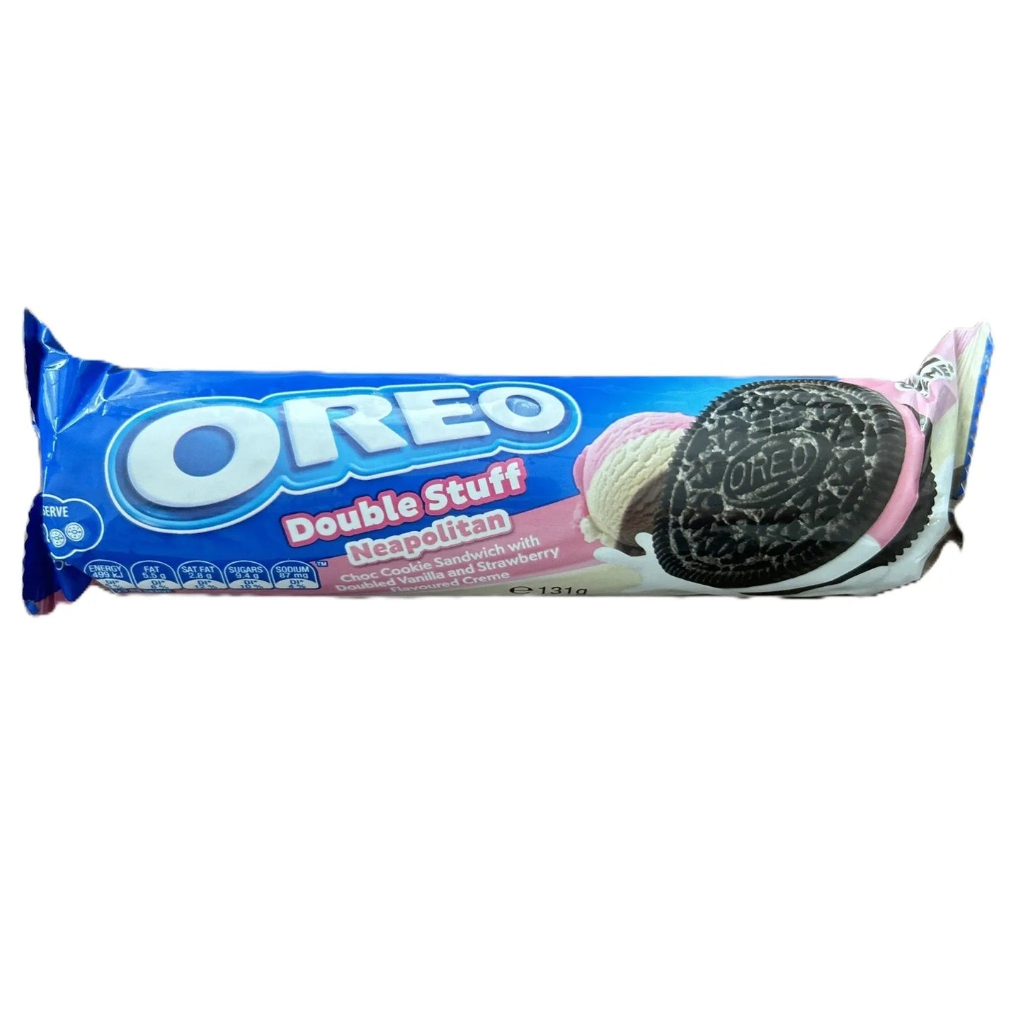 Oreo Double Stuff Neapolitan – Triple-Flavour Sandwich Cookies 154 g Pack (Australia)