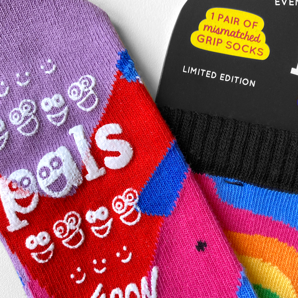 SILLY & SERIOUS DAD OR MOM AND ME PERSONALITIES SOCK SET