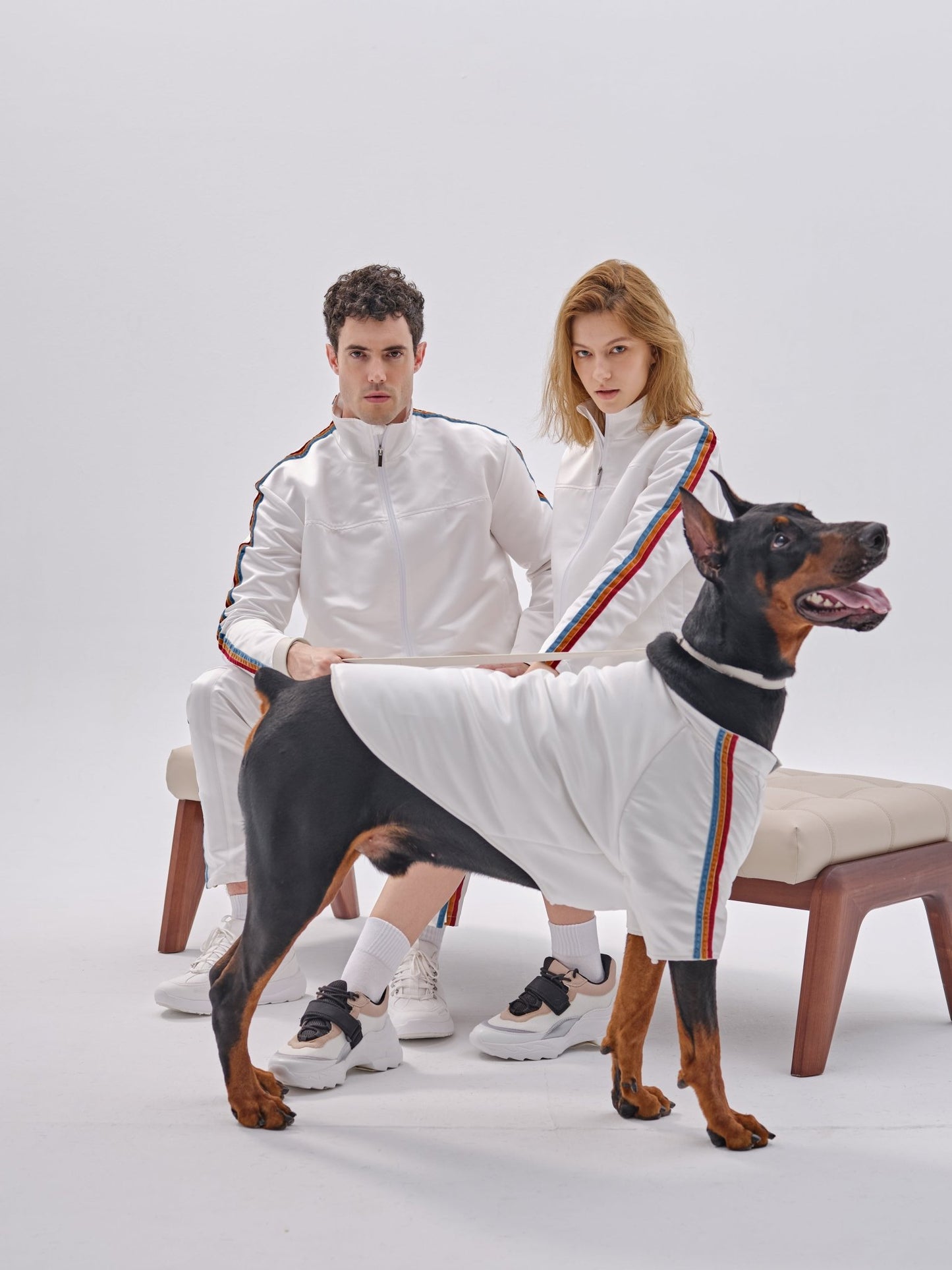 PET VELVET STRIPED JACKET