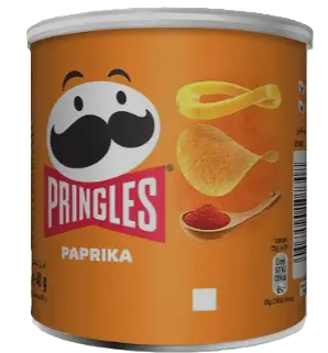 Pringles Paprika – Classic Paprika Flavored Potato Crisps Can (France)