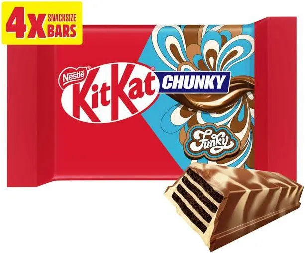 15PK KitKat Chunky Funky Chocolate Bar Multipack x4 32g