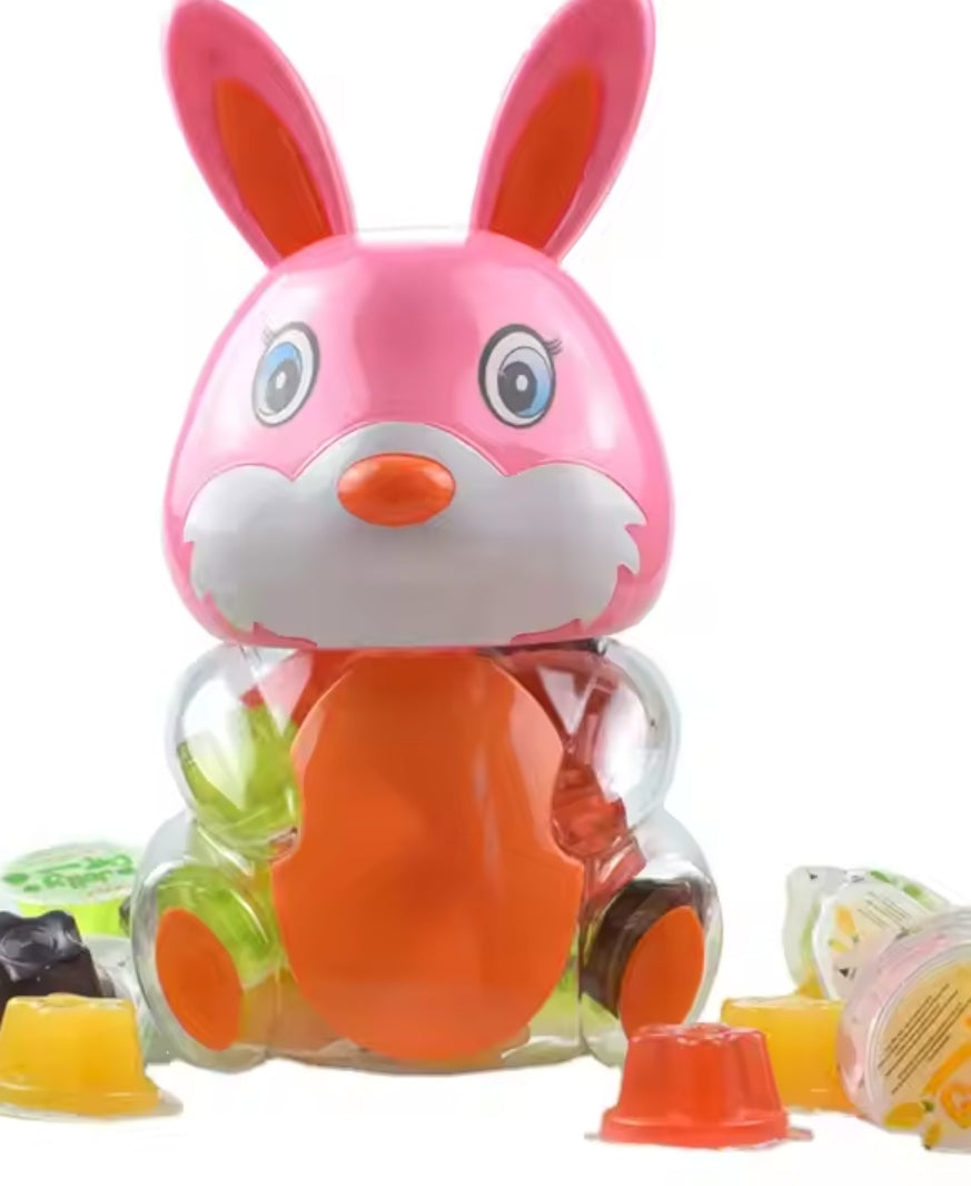 6pk x 22pcs Fruit Jelly LOVELY Bunnies Jar