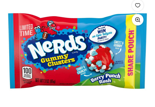 12PK NERDS Very Berry Gummy Cluster 3oz