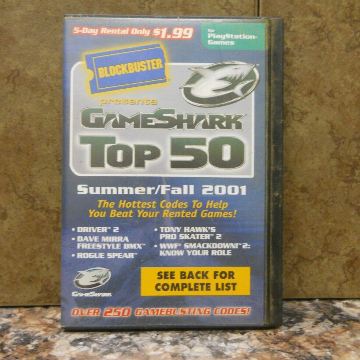 GameShark Top 50 Summer/Fall 2001 (Playstation)