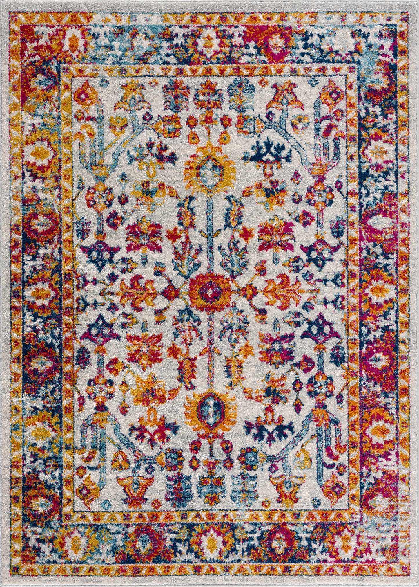 Istanbul Vintage Orange Area Carpet - Clearance