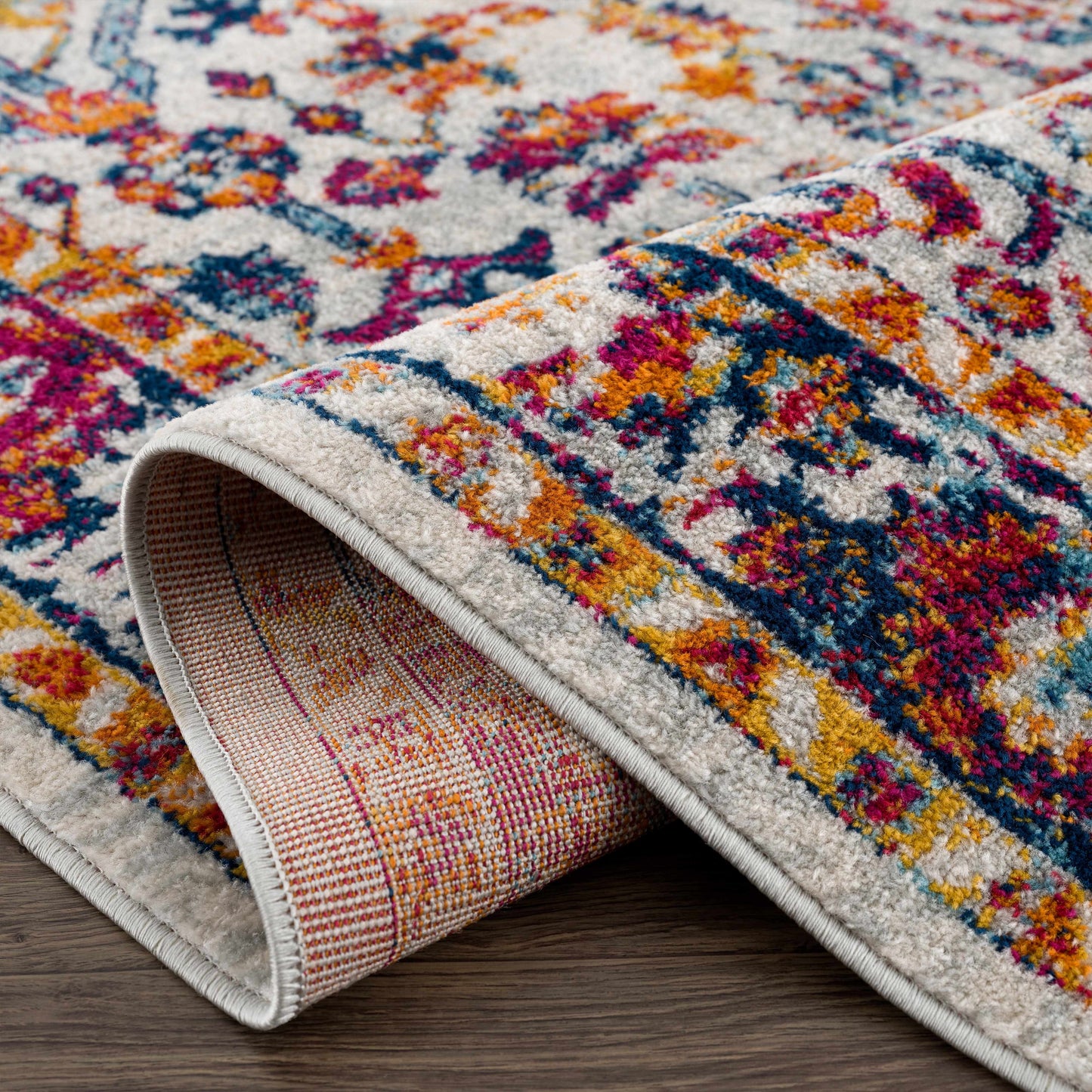 Istanbul Vintage Orange Area Carpet - Clearance