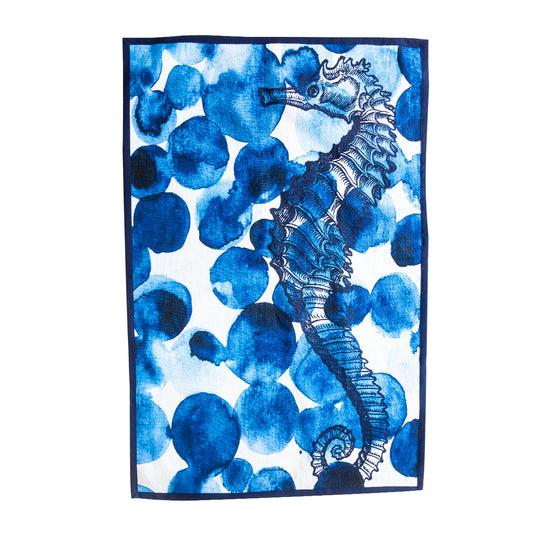 SHIBORI SEAHORSE TEA TOWEL