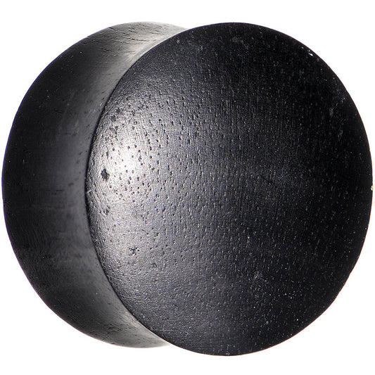 5/8 Organic Solid Black Areng Wood Saddle Plug Set