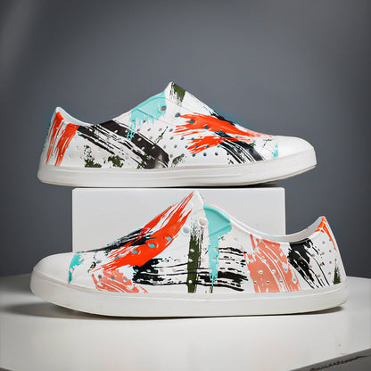 Graffiti Hole Sandals: Men's and Women's Casual Beachwear