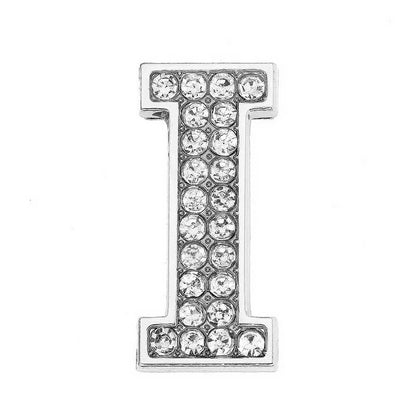 Chrome White Diamond Letters Pet Collar Beads