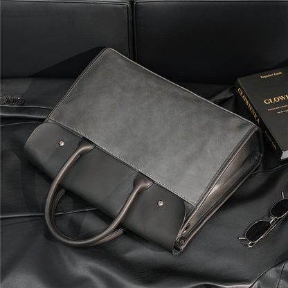 Korean Style Large Capacity Shoulder Briefcase