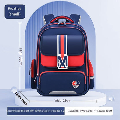 Spine-Supporting Primary School Backpack for Children