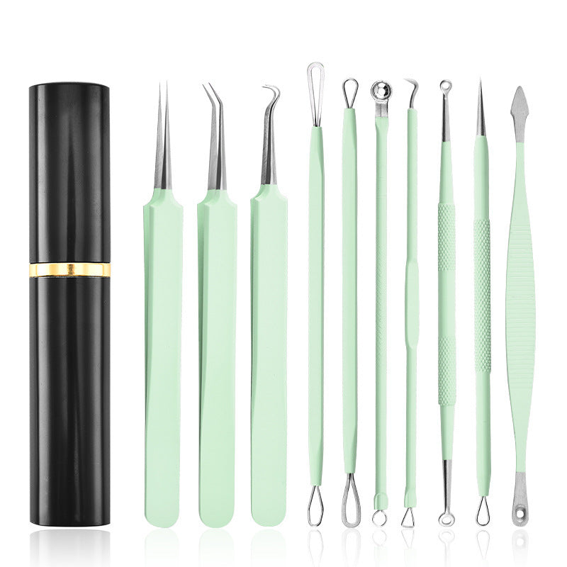 Aluminum Cylinder Mounted Acne Needle Set