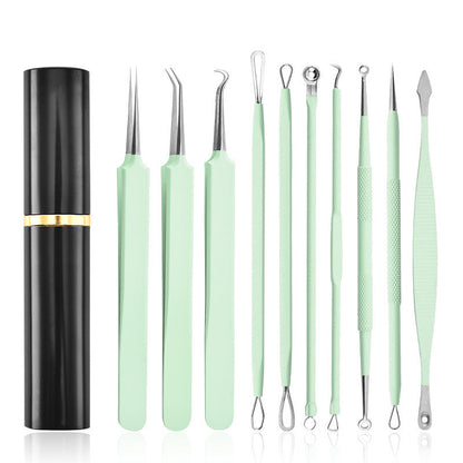 Aluminum Cylinder Mounted Acne Needle Set