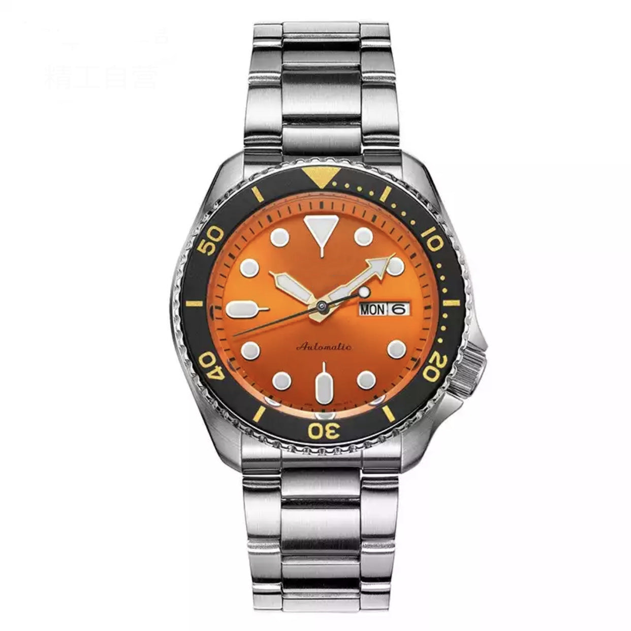 Men's Casual Quartz Watch with Spiral Crown and Folding Buckle