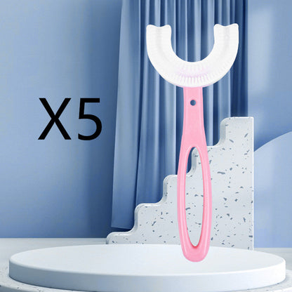 Children's U-shaped Soft Rubber Toothbrush