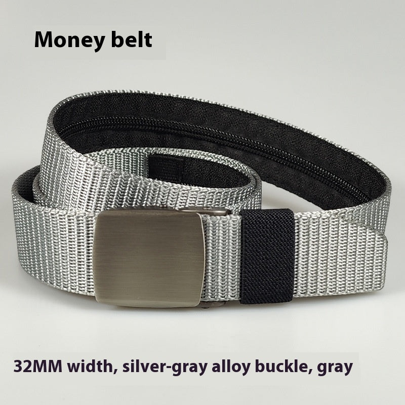 Black Nylon Women's Outdoor Security Belt