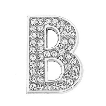 Chrome White Diamond Letters Pet Collar Beads