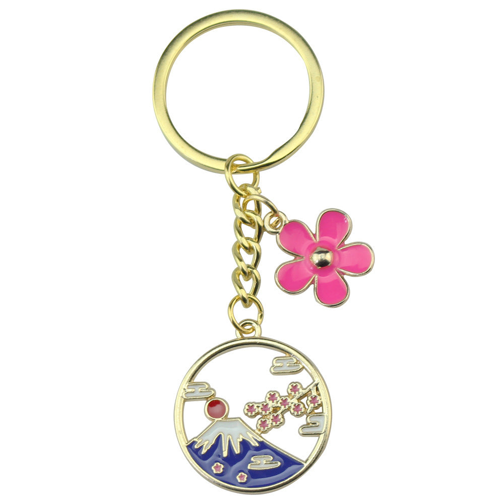 Miyazaki Sakura Mountain Keychain Pendant