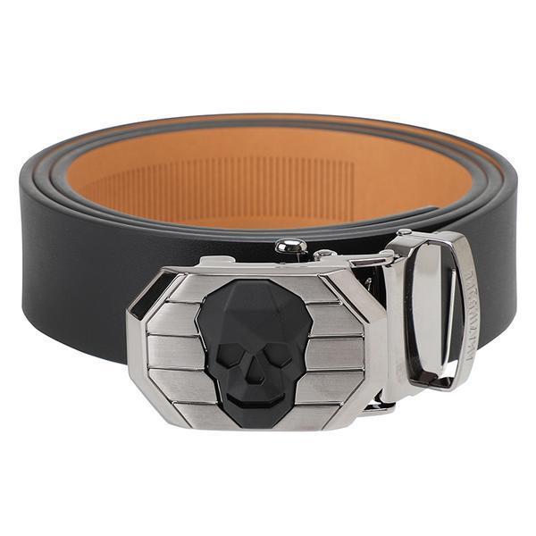 Korean Style Automatic Buckle Cowhide Belt