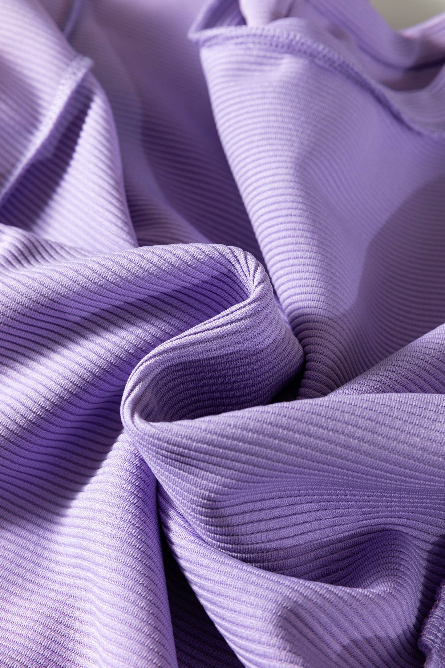 Horizontal Ribbed Exposed Seam Pullover