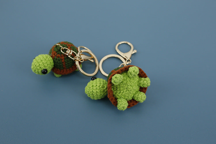 Creative Knitted Turtle Pendant Keychain