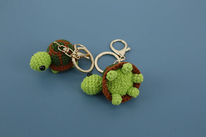 Creative Knitted Turtle Pendant Keychain