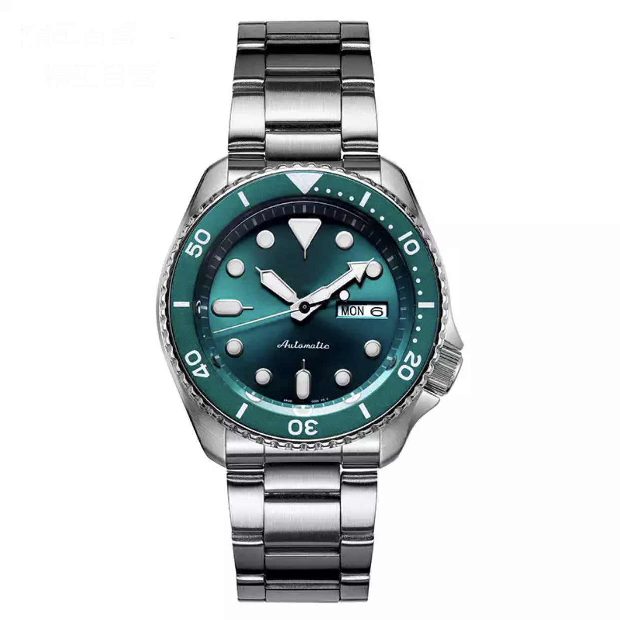 Men's Casual Quartz Watch with Spiral Crown and Folding Buckle