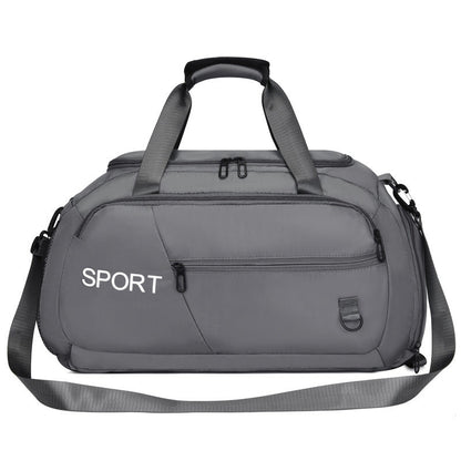 Waterproof Oxford Gym Shoulder Bag with Shoes Compartment