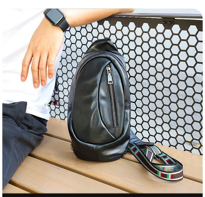 Leather Men's Chest Bag