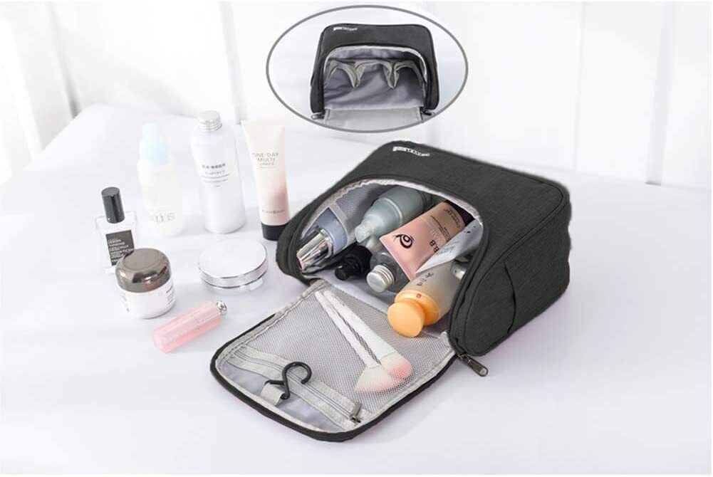Versatile Travel Cosmetic Organizer: Makeup Case Pouch for Toiletries