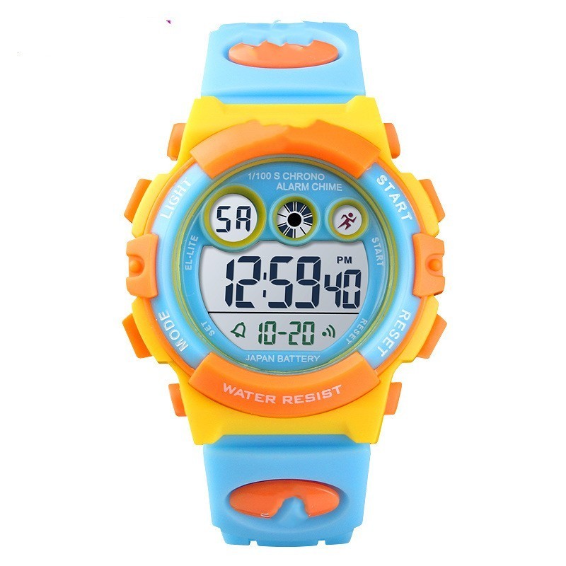 Colorful Transparent Student Electronic Watch