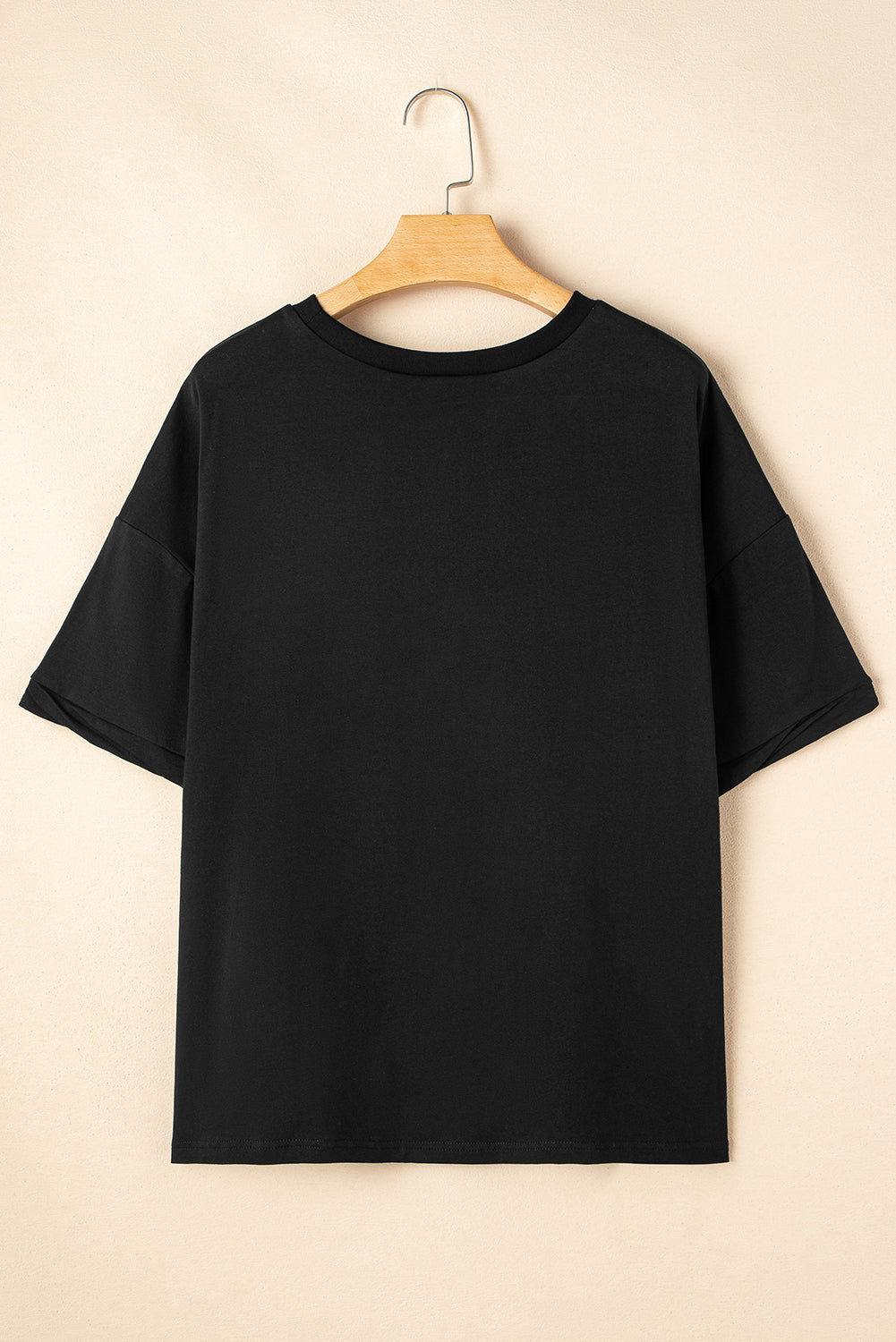 Loose Half Sleeve Hi Low Hem T-Shirt