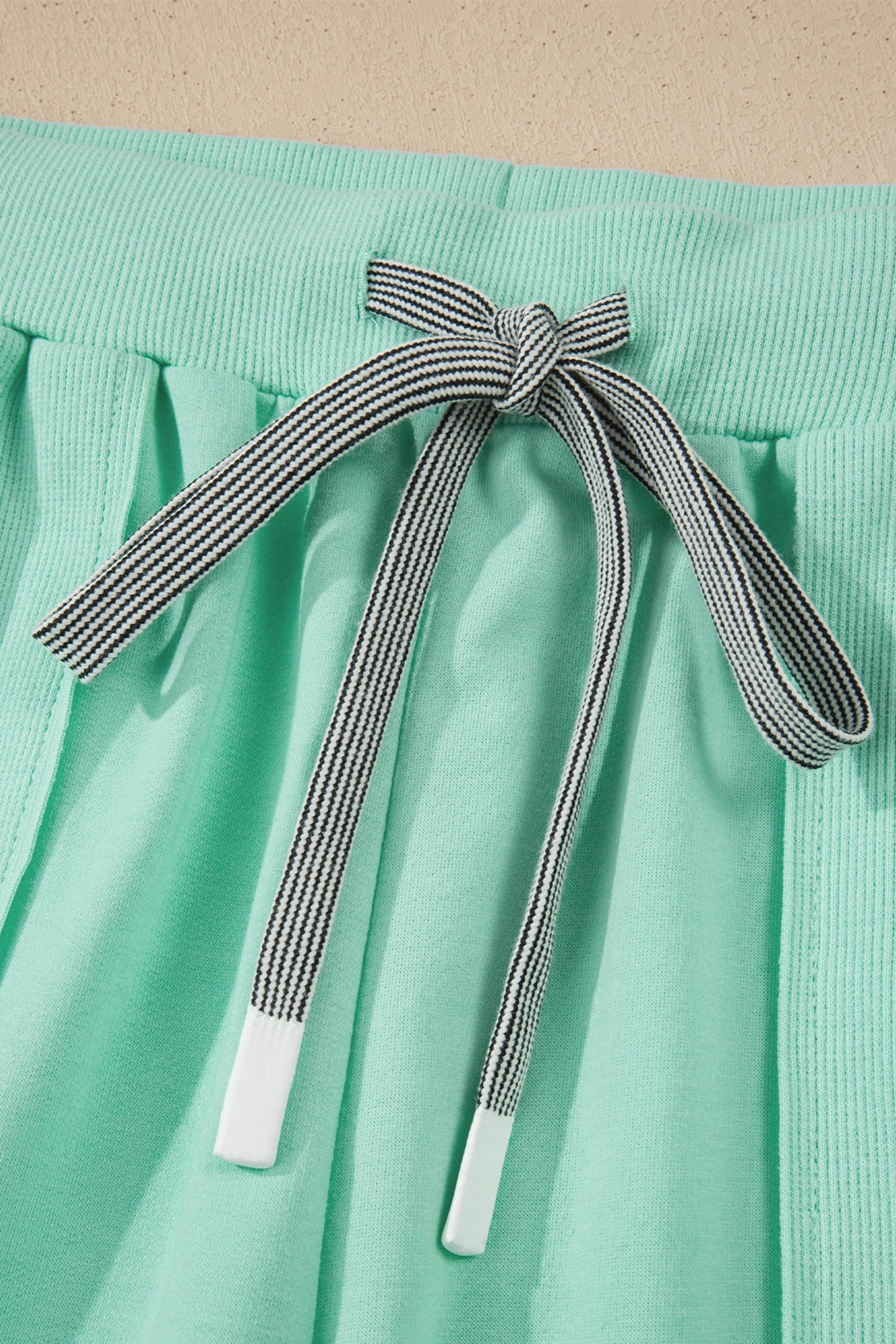 Solid V-Neck Tee and Drawstring Pants