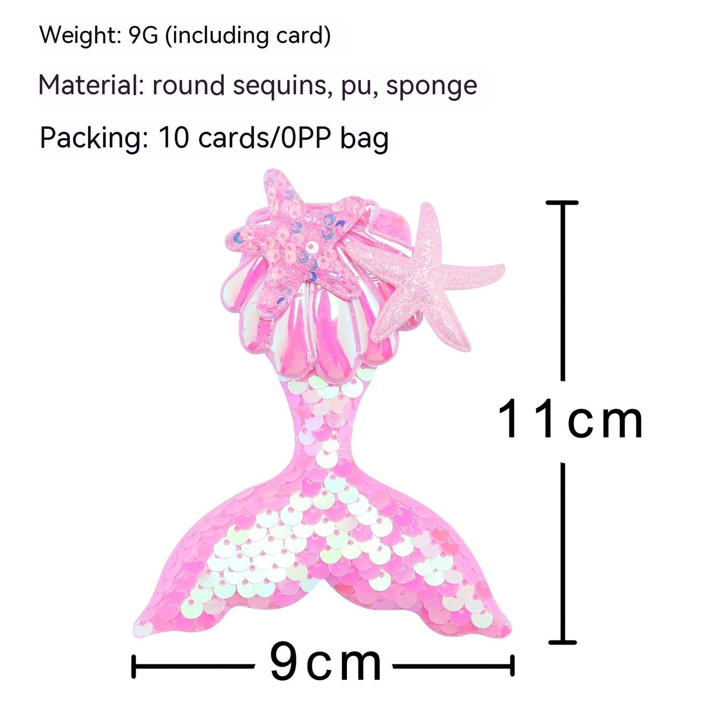 Mermaid Tail Barrettes Girl's Hair Clip